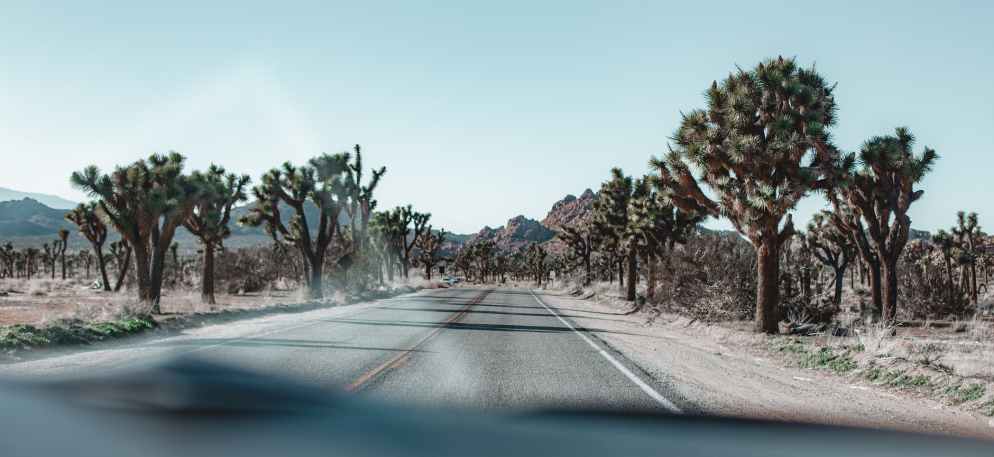 empty concrete road