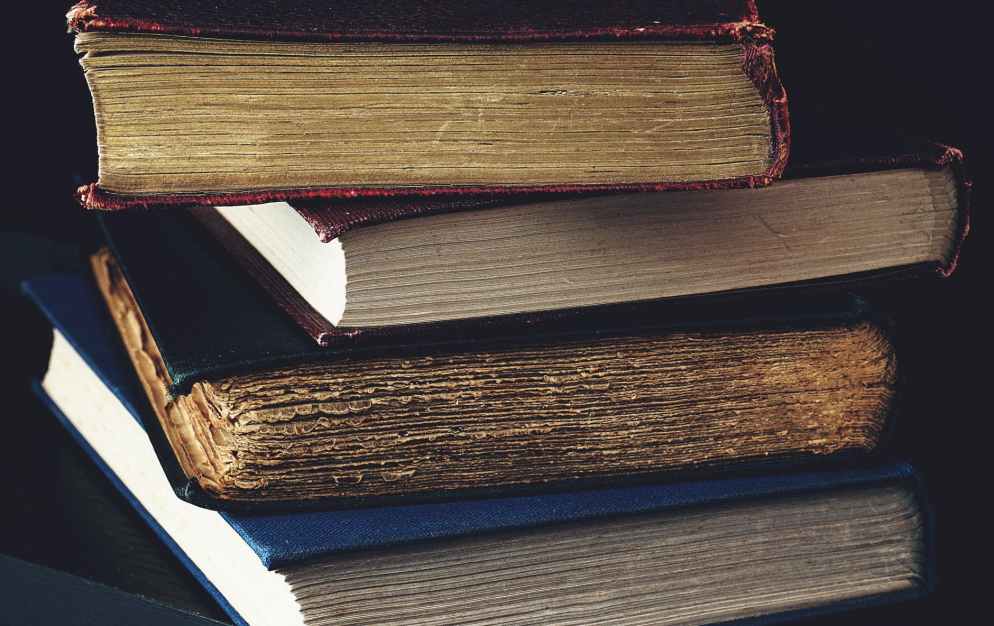 stacked books